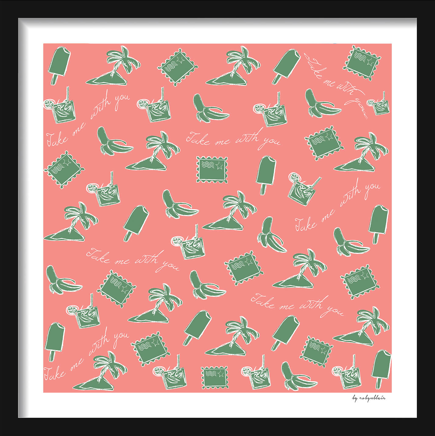 Coral Postcard