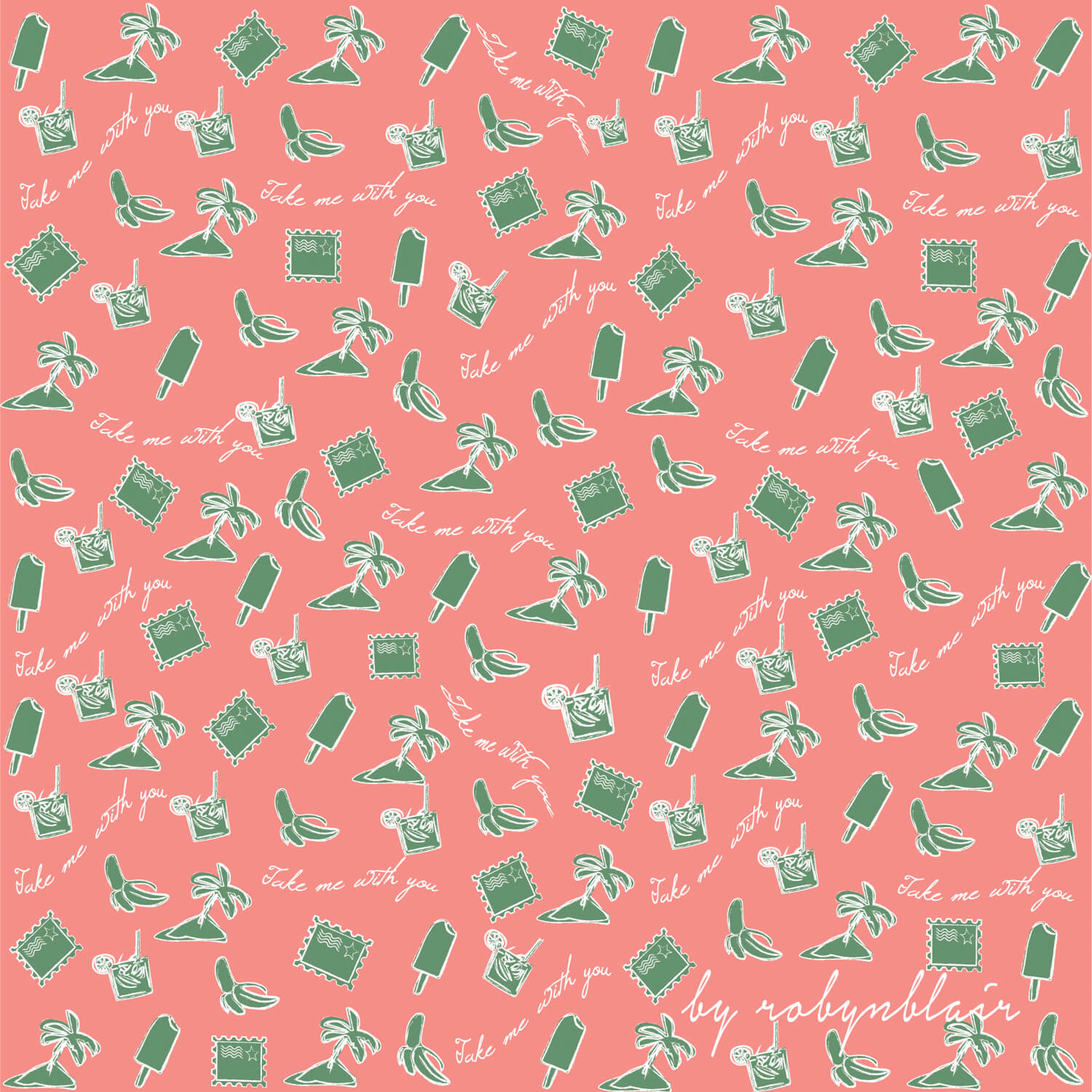 Coral Postcard