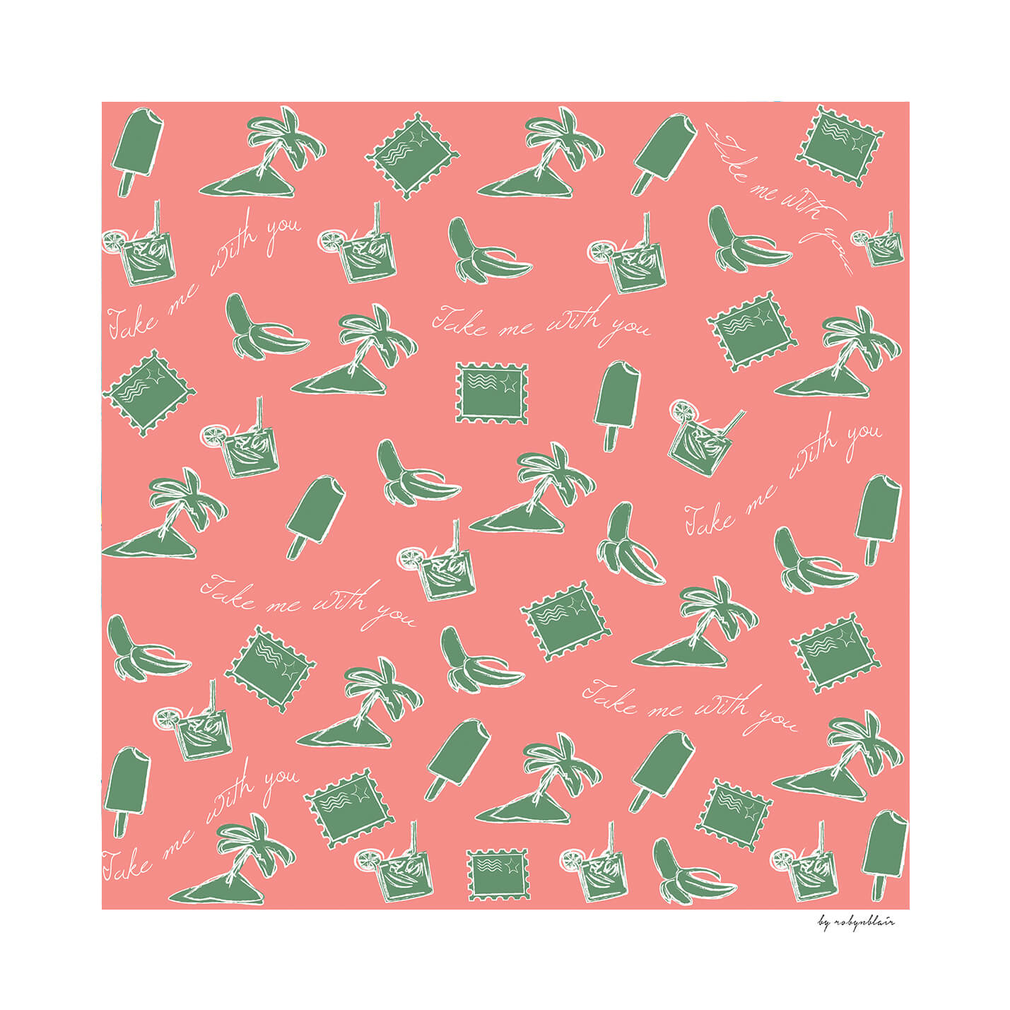 Coral Postcard