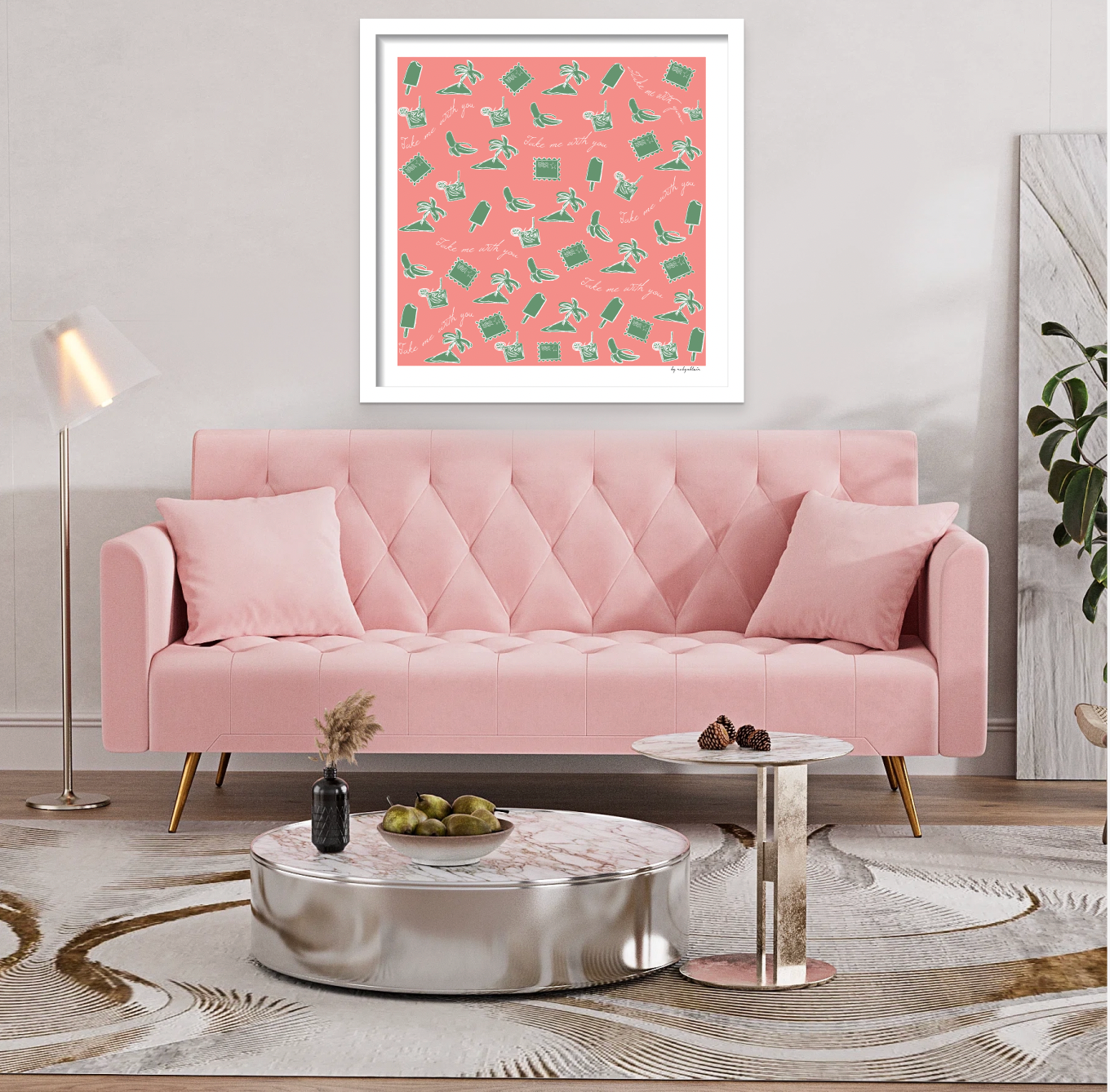 Coral Postcard
