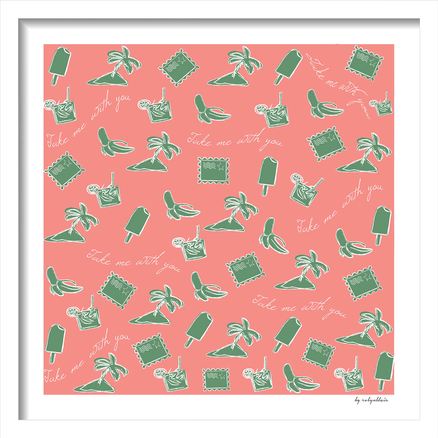 Coral Postcard