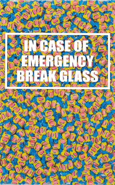 In Case of Emergency Break Glass Veuve Clicquot Mixed Media Sculpture by  Plastic Jesus - Conrad West Gallery, Las Vegas