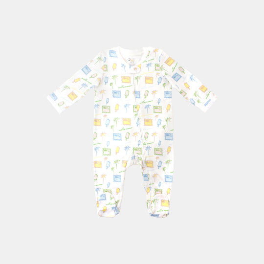 Infant Endless Summer Zipper Footie