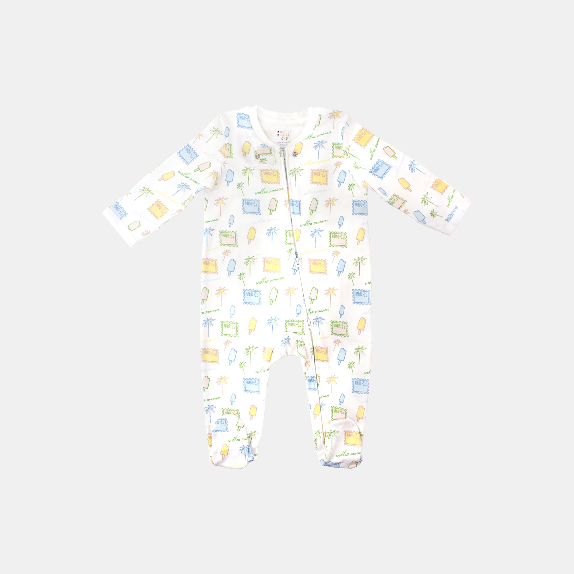 Infant Endless Summer Zipper Footie