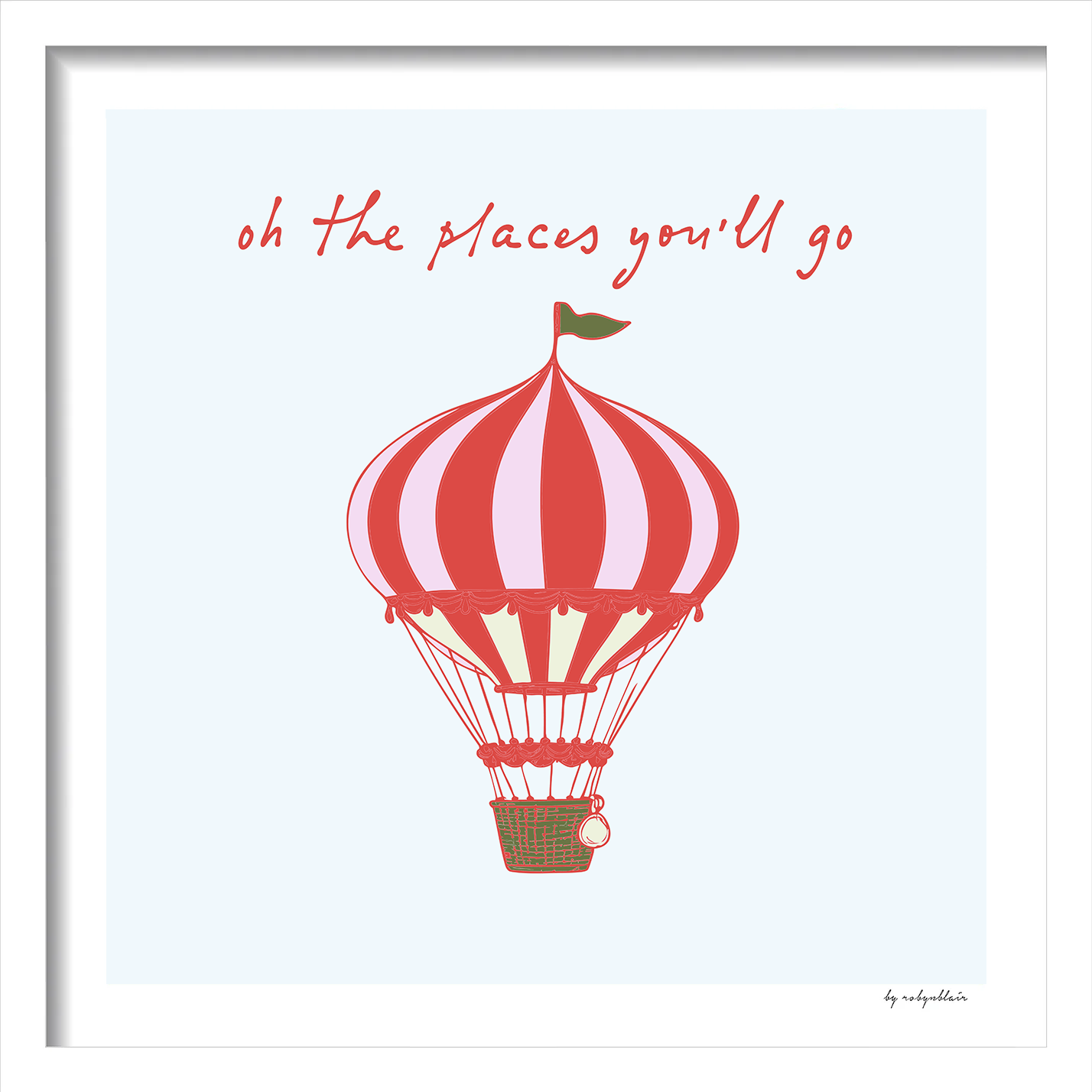 Oh The Places Blue