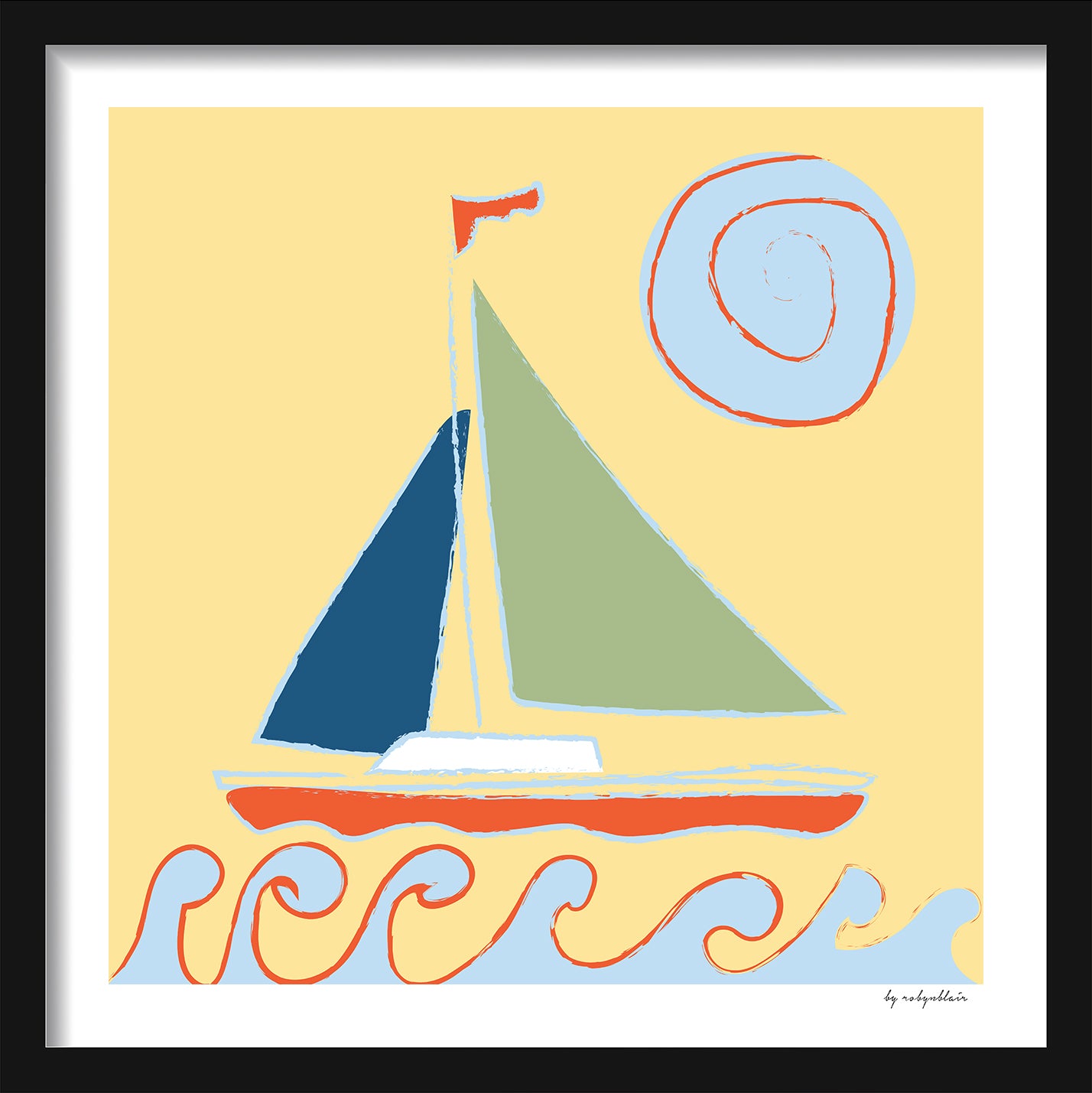 Sailboat Yellow