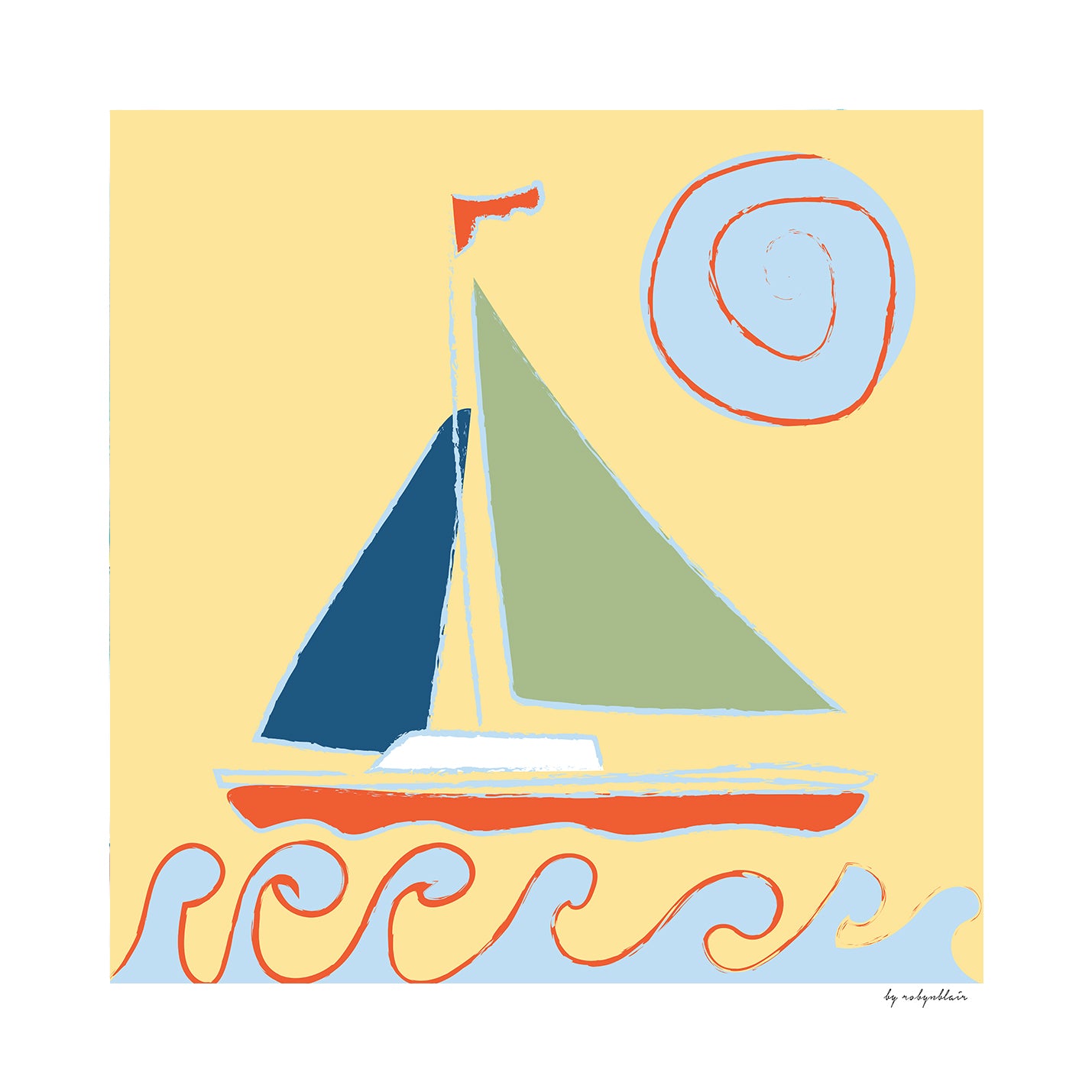 Sailboat Yellow