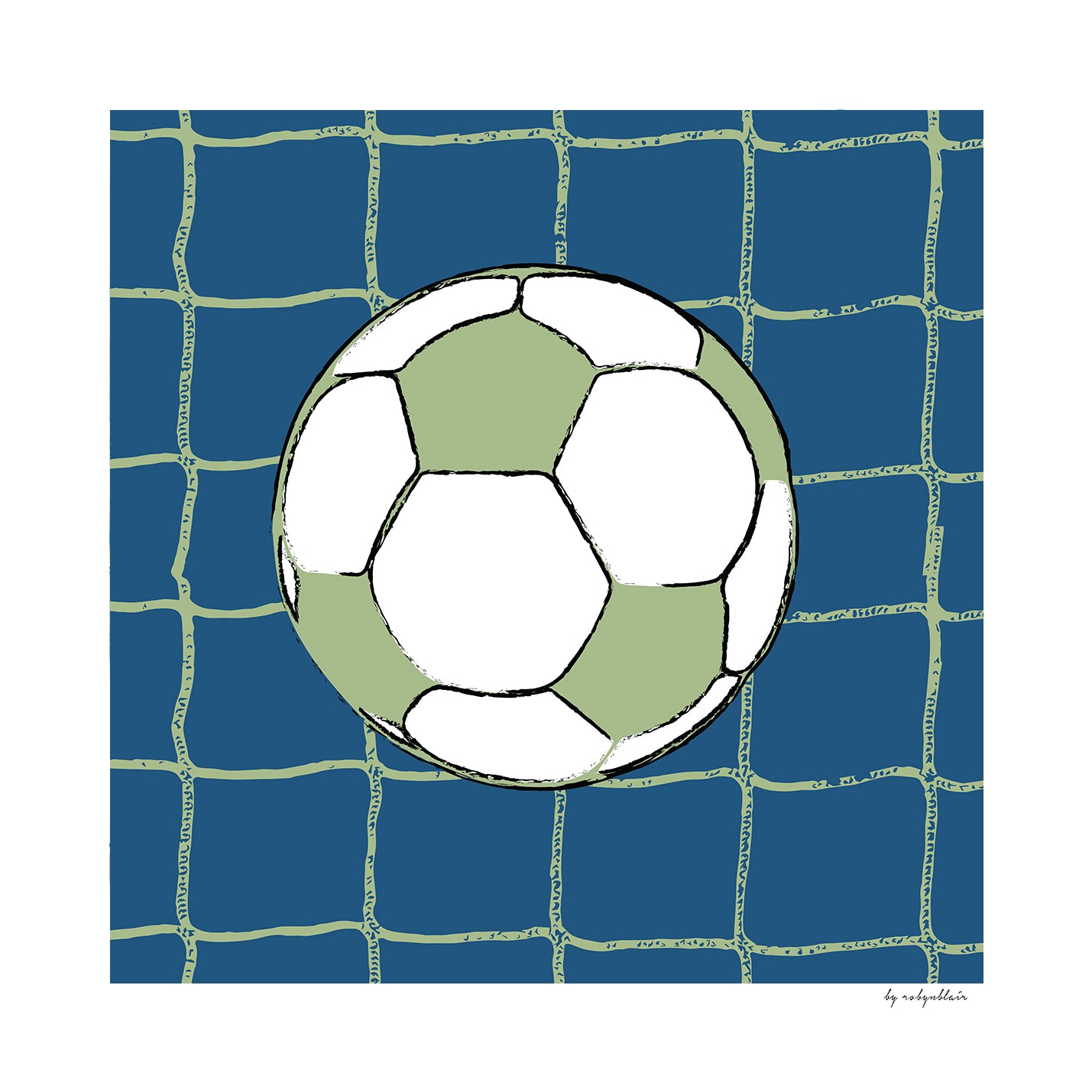 Soccer Ball Navy