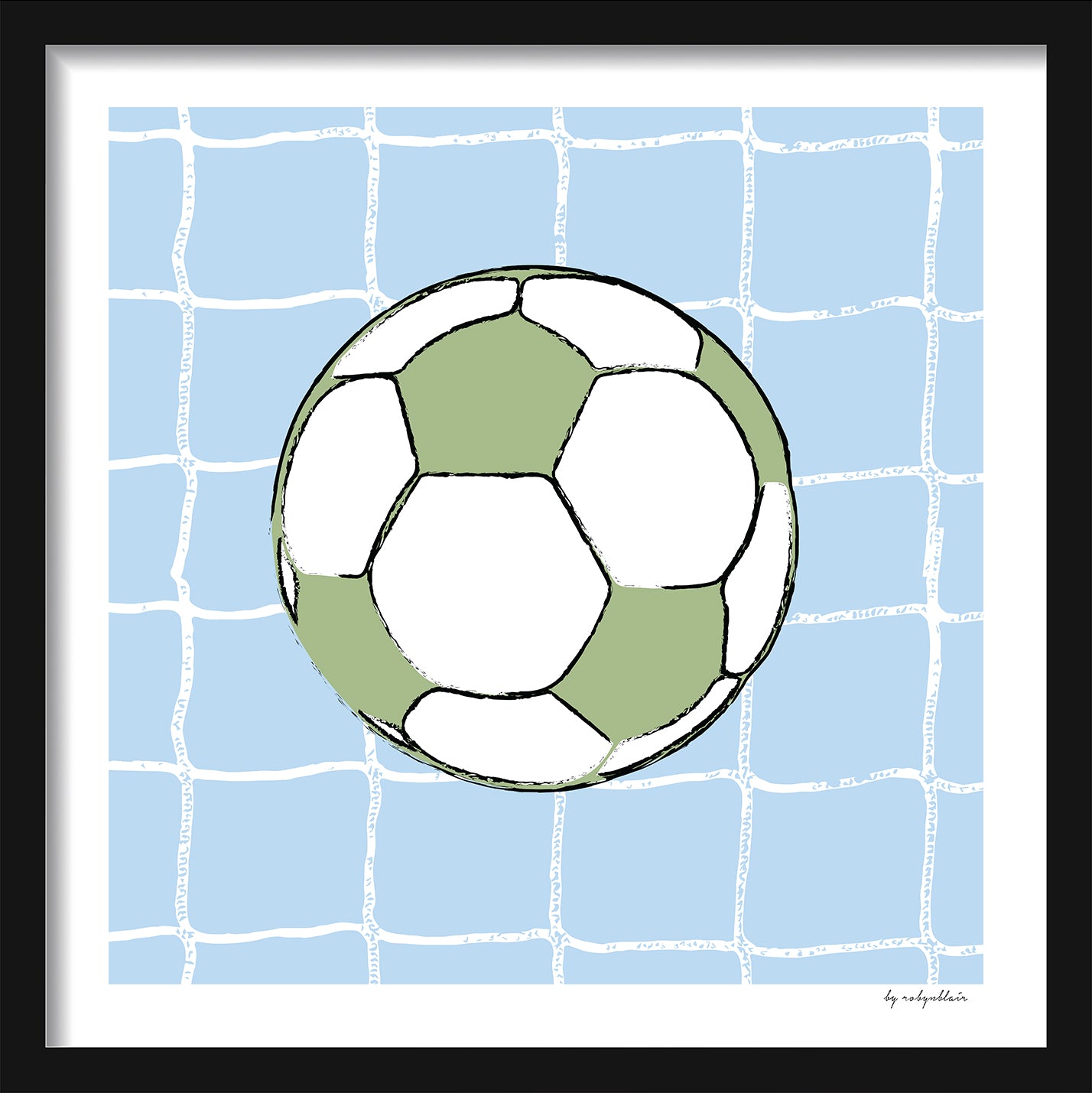 Soccer Ball Sky Blue