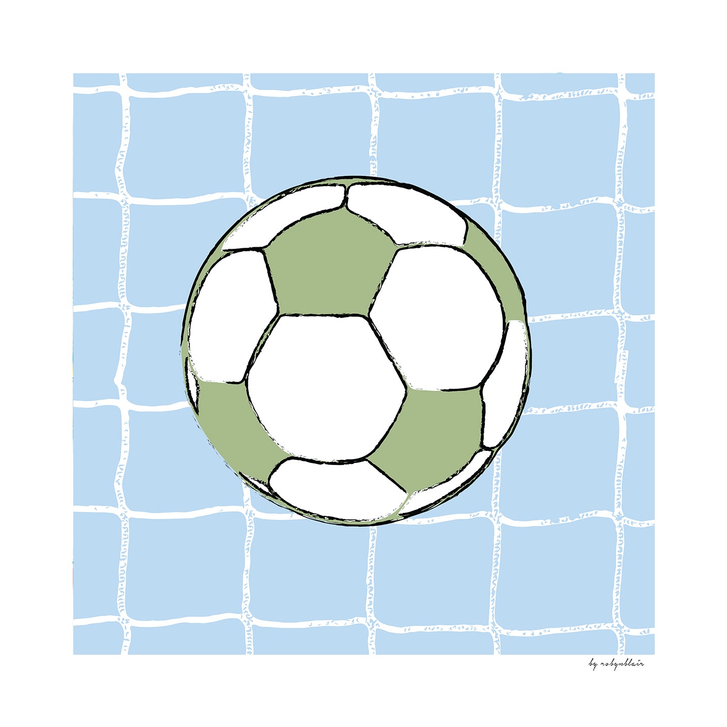 Soccer Ball Sky Blue