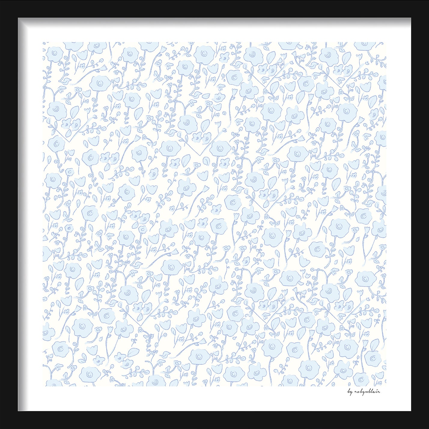 Blooming Toile Blue