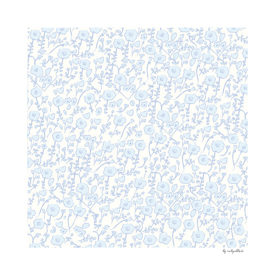 Blooming Toile Blue