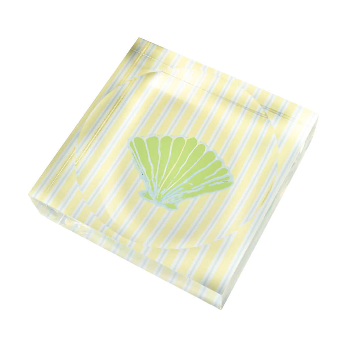 Gelato Stripe Shell candy dish by BY ROBYNBLAIR