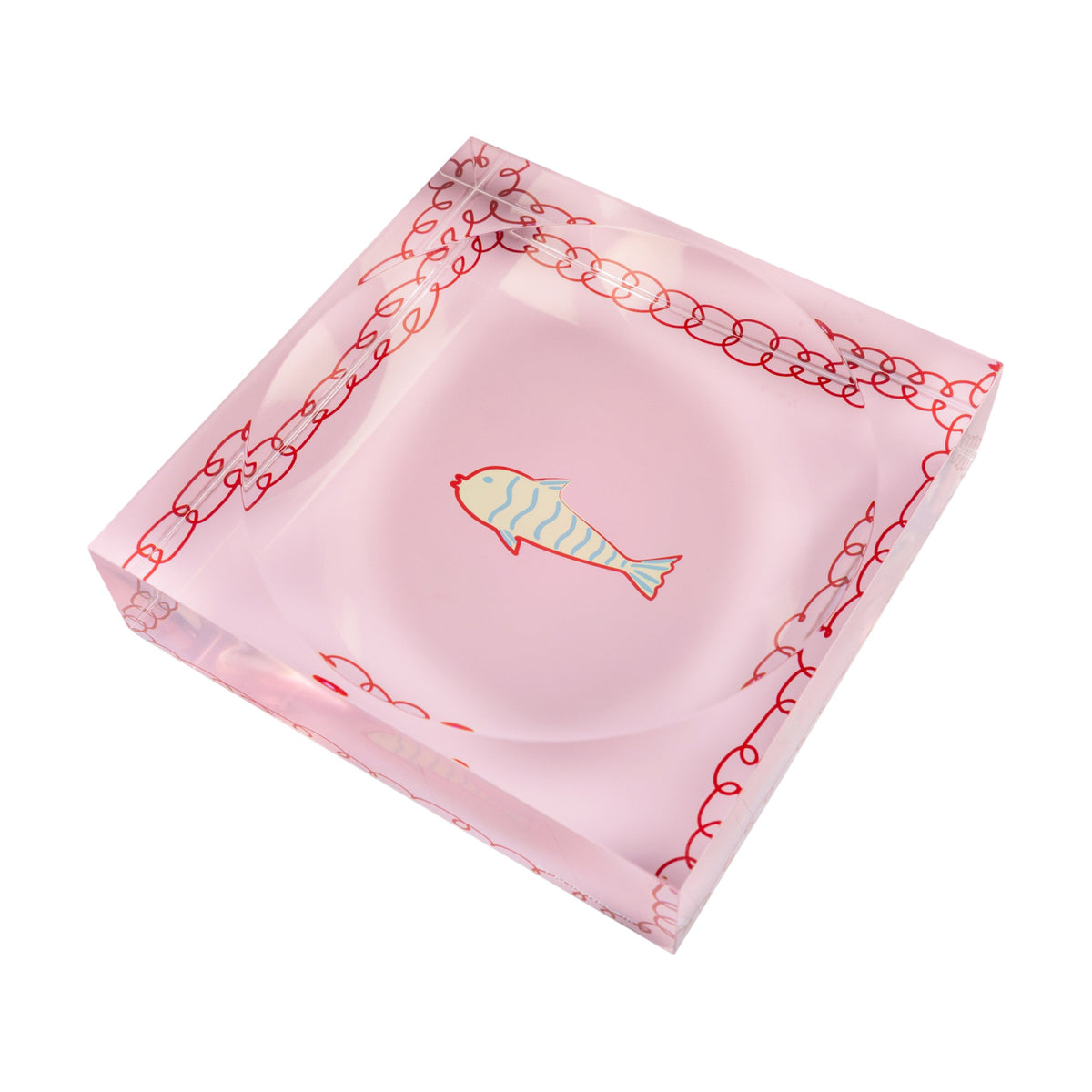 Lucky Fish Pink candy dish by BY ROBYNBLAIR