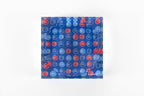 Lucky Hoops candy dish in Cherry Blue by BY ROBYNBLAIR, top-down view