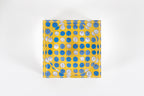 Lucky Hoops candy dish in Cobalt Yellow by BY ROBYNBLAIR, top-down view