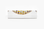 Lucky Hoops candy dish in Violet Yellow by BY ROBYNBLAIR, side view