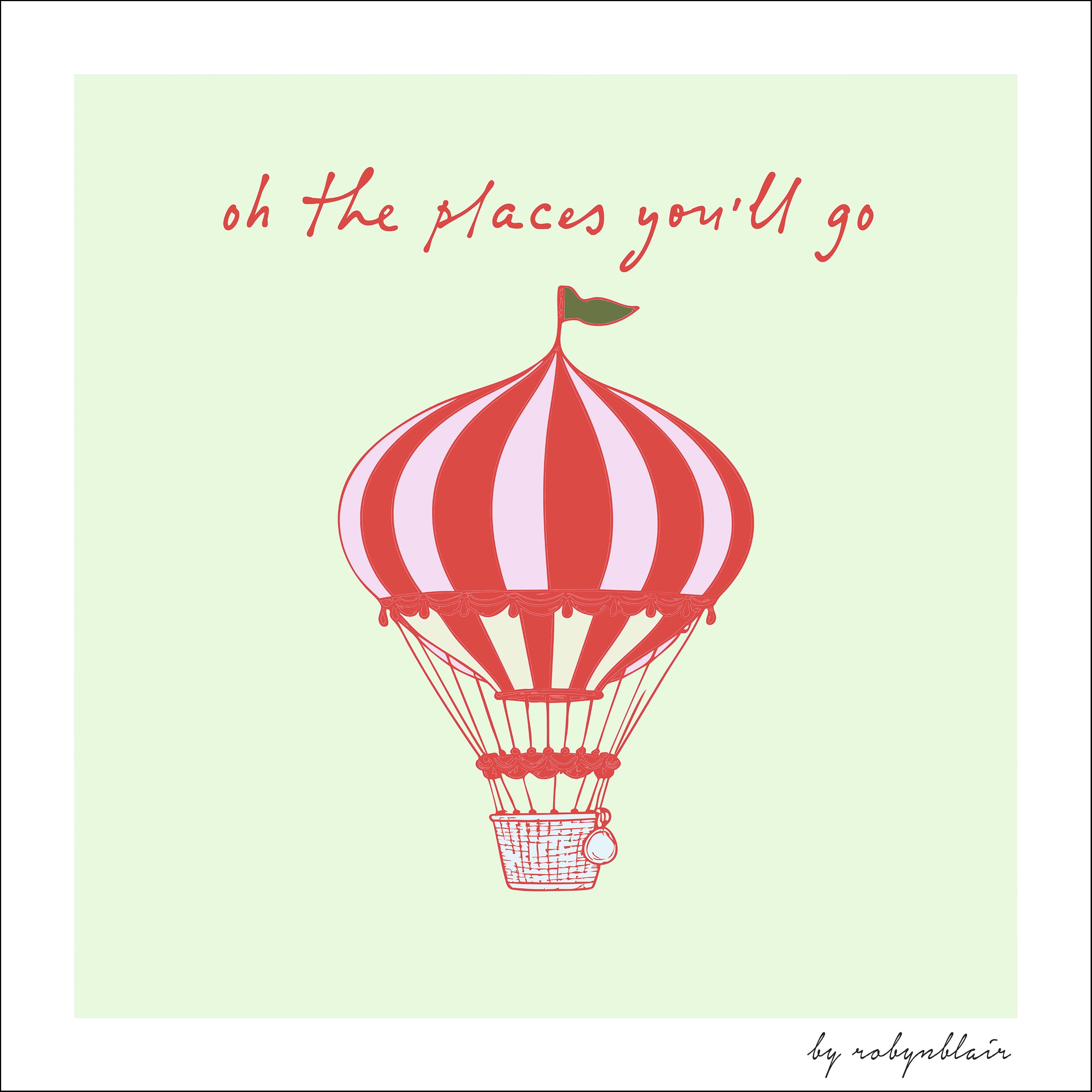 Oh The Places Mint