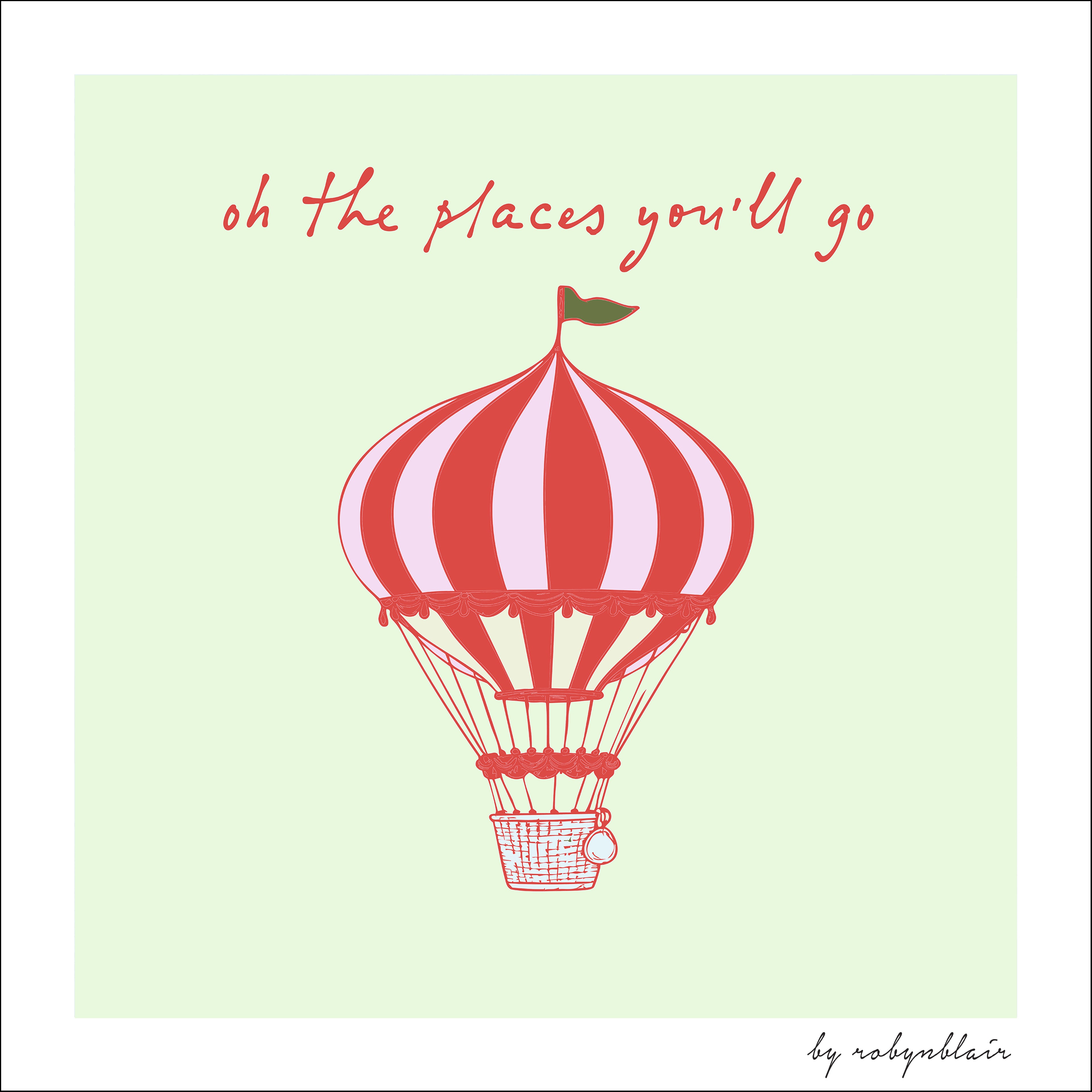Oh The Places Mint