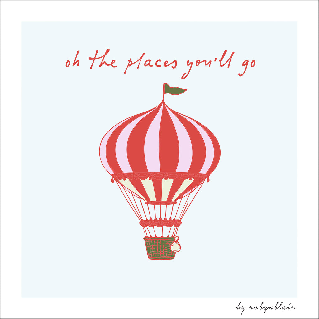 Oh The Places Blue